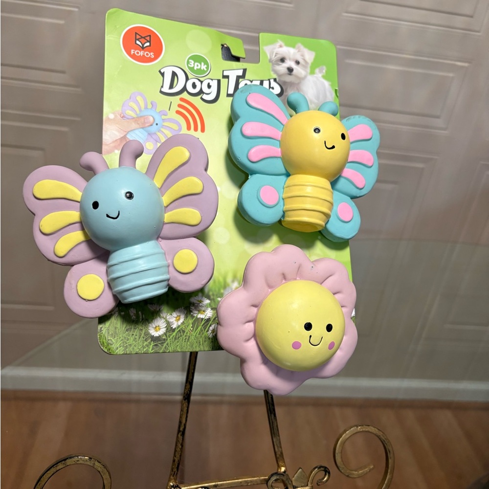 - - Fofos  Set Of  Squeeze Me Toys ~ Squeaky Dog  Toys